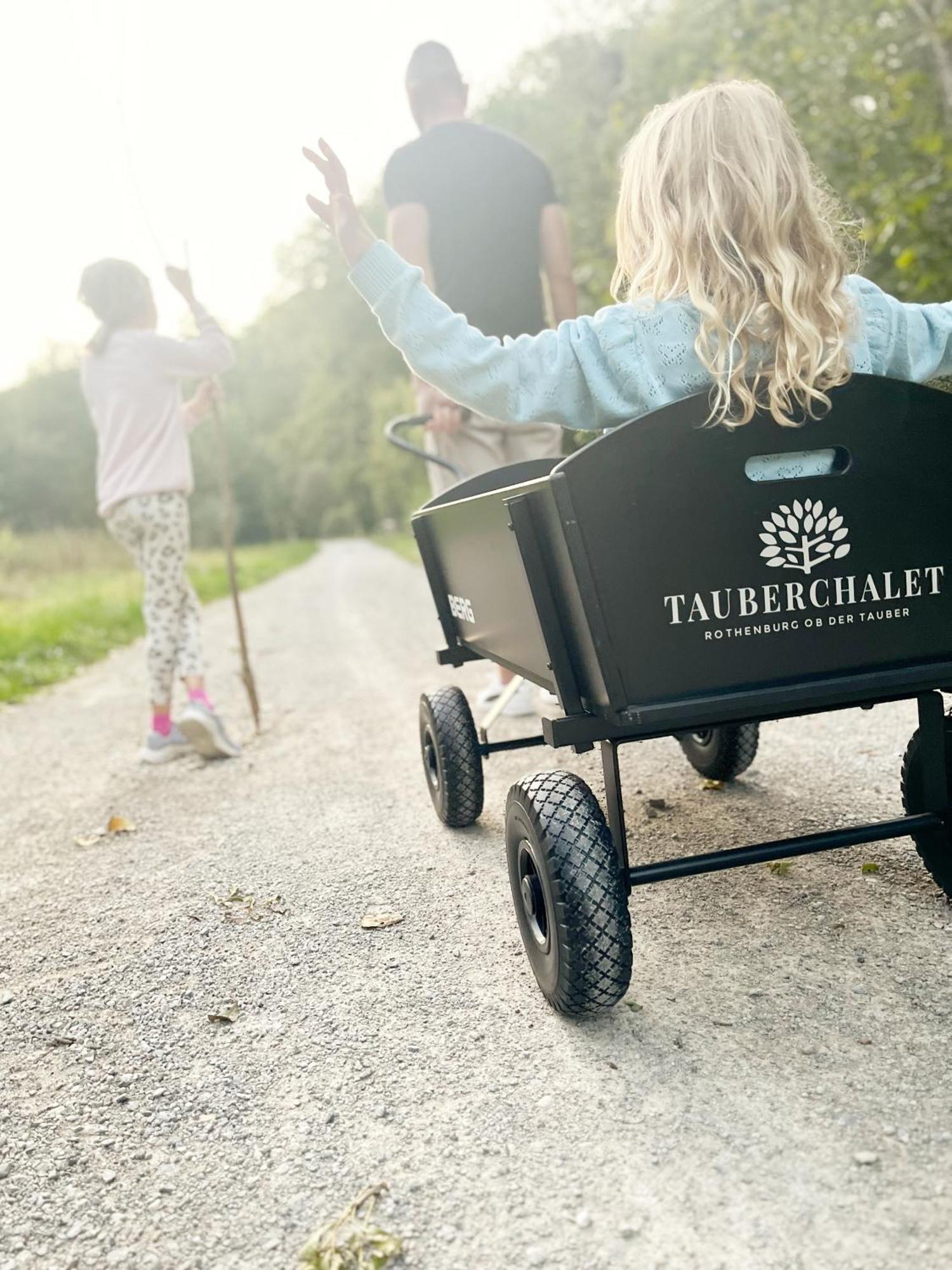 Tauberchalet I Boutique-Ferienhaus Mit Sauna, Whirlpool & Natur I 10Min Walk To Historic Old Town Rothenburg ob der Tauber Dış mekan fotoğraf